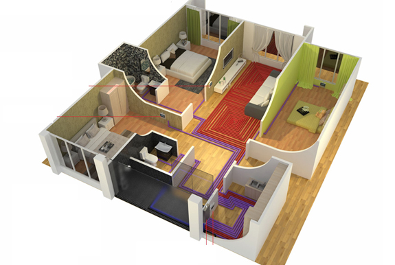 房間獨(dú)立采暖效果圖