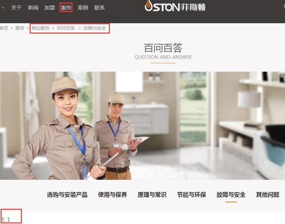 菲思盾壁掛爐官網(wǎng)故障代碼解說